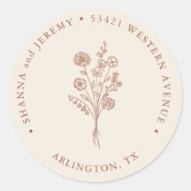 Boho Terracotta Elegant Minimal | Retouradres C