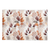 Boho Terracotta en Burgundy Bladeren  Kussensloop (Achterkant)