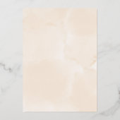 Boho Terracotta en Burgundy Herfst Floral Wedding Folie Uitnodiging (Achterkant)