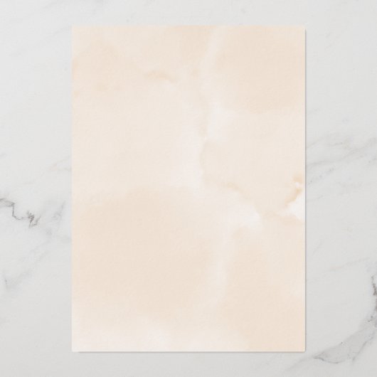 Boho Terracotta en Burgundy Herfst Floral Wedding Folie Uitnodiging (Achterkant)