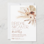 Boho Terracotta Floral Bridal Shower Kaart<br><div class="desc">Een  boho florale uitnodiging voor uw vrijgezellenfeest.</div>
