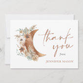 Boho Terracotta Floral Hartelijk dank Bedankkaart (Voorkant)