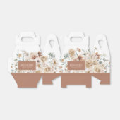 Boho Terracotta Floral Vrijgezellenfeest Bedankdoosjes (Uitgevouwen)