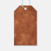 Boho Terracotta Floral Vrijgezellenfeest Hartelijk Cadeaulabel (Achterkant)