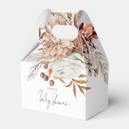 Boho Terracotta Florals Baby shower Bedankt Bedankdoosjes