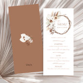 Boho Terracotta Gedroogde Bloemenkrans Bruiloft Me