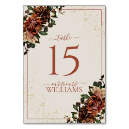 Boho Terracotta Greenery Floral Wedding Kaart