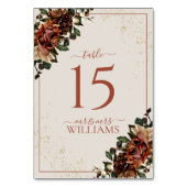 Boho Terracotta Greenery Floral Wedding Kaart (Achterkant)