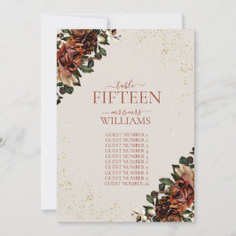 Boho Terracotta Greenery Floral Wedding Kaart