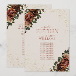 Boho Terracotta Greenery Floral Wedding Kaart