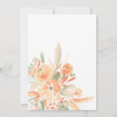 Boho Terracotta Handgeschilderd Bruidsbruiloft Bedankkaart (Achterkant)