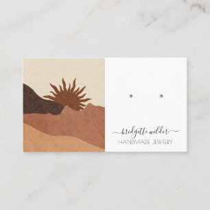 Boho Terracotta Handmade Jewelry Personalized Visitekaartje