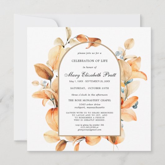 Boho Terracotta heeft palm gevierd in het leven Kaart (Voorkant)