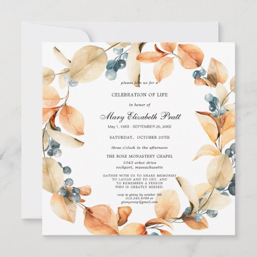 Boho Terracotta heeft palm gevierd in het leven Kaart (Voorkant)