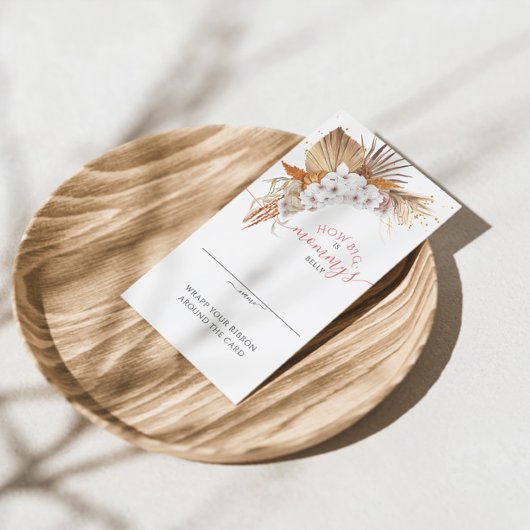 Boho Terracotta Hoe groot is de Belly Kaart van ma