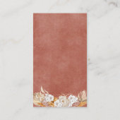 Boho Terracotta Hoe groot is de Belly Kaart van ma (Achterkant)