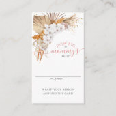 Boho Terracotta Hoe groot is de Belly Kaart van ma (Voorkant)