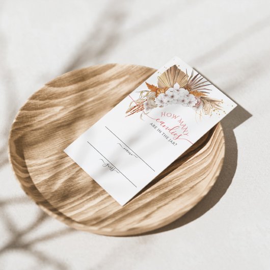 Boho Terracotta Hoeveel Snoepjes spelen een kaart