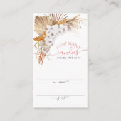 Boho Terracotta Hoeveel Snoepjes spelen een kaart (Voorkant)