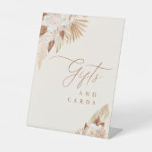 Boho Terracotta Huwelijkscadeaus & Kaarten Reclamebord Met Voetstuk (Voorkant)