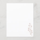 Boho Terracotta Indie Rustic Botanic we doen een b Flyer (Achterkant)