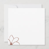 Boho Terracotta Indie Rustic Eenvoudig dank je wel Kaart (Achterkant)