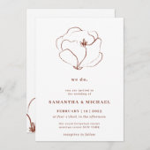 Boho Terracotta Indie Rustic Eucalyptus we doen Kaart (Voorkant / Achterkant)