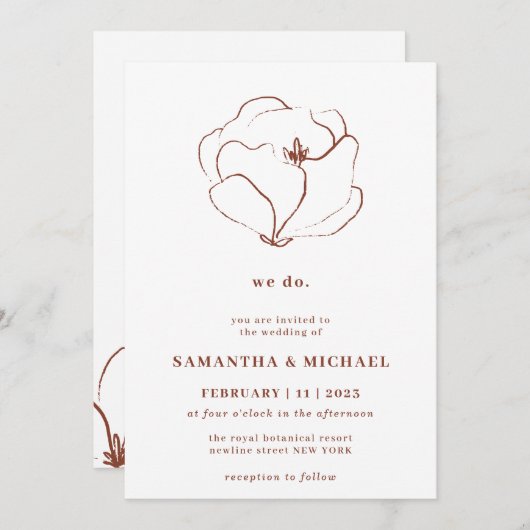 Boho Terracotta Indie Rustic Eucalyptus we doen Kaart (Voorkant / Achterkant)