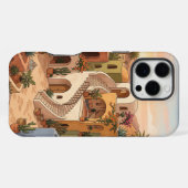 Boho Terracotta iPhone 16 Pro Max Case | Moroccan Hoesje (Achterkant horizontaal)