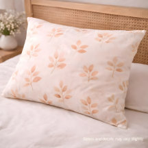 Boho Terracotta Leaf Botanical Pattern Pillowcase