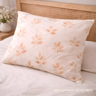 Boho Terracotta Leaf Botanical Pattern Pillowcase Kussensloop