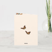 Boho Terracotta Lush Herfst Bloemen Trouwprogramma Notitiekaartje (Achterkant)