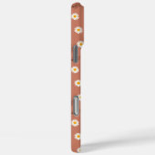 Boho Terracotta Madeliefjes Verspreide Matte Hoes (Achterkant / Rechts)