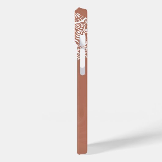 Boho Terracotta Mandala Aangepaste naam Case-Mate iPhone Case (Achterkant / Links)