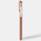 Boho Terracotta Mandala Aangepaste naam Case-Mate iPhone Case (Achterkant / Links)