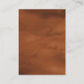 Boho Terracotta Maroon Bloem QR Code RSVP Trouwen Informatiekaartje (Achterkant)