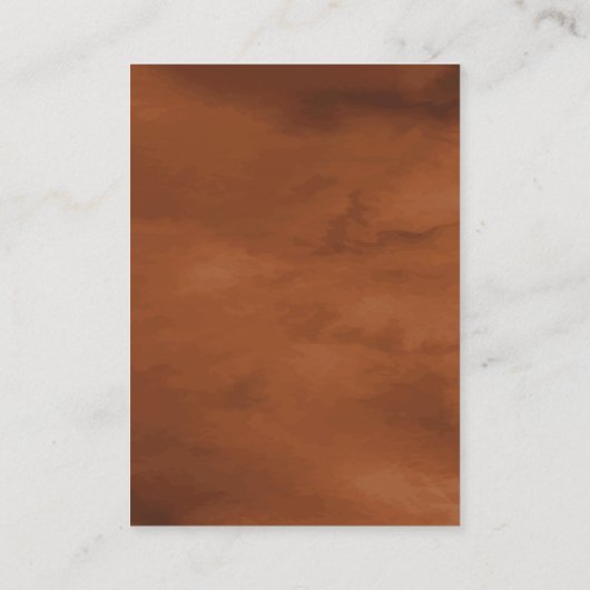 Boho Terracotta Maroon Floral QR Code RSVP Weddens Informatiekaartje (Achterkant)