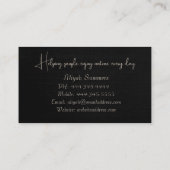 Boho Terracotta Meditative Desert Visitekaartje (Achterkant)