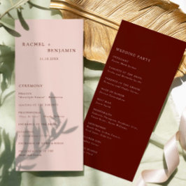 Boho Terracotta Minimalistische Trouwceremonie Mod