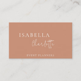 Boho Terracotta Modern Visitekaartje
