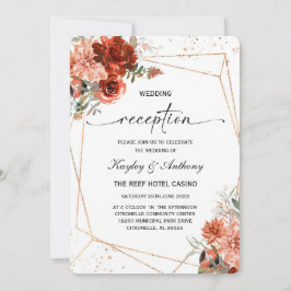 Boho Terracotta Opvanguitnodiging Kaart