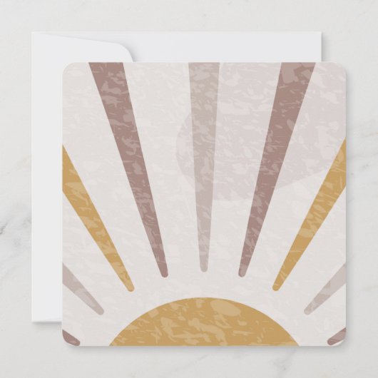 Boho Terracotta Oranje Birthday Dank je wel Kaart (Achterkant)