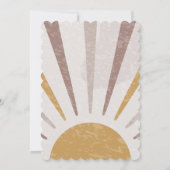 Boho Terracotta Oranje eerste reis rond de zon Kaart (Achterkant)