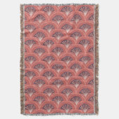 Boho Terracotta Palm Fan Scallop  Deken (Voorkant Verticaal)
