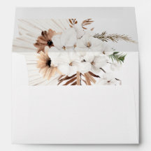 Boho Terracotta Pampas Gras Orchidee Bruiloft