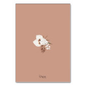 Boho Terracotta Pampas Gras Orchidee Bruiloft Kaart (Achterkant)