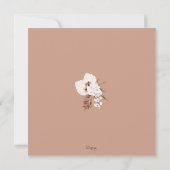 Boho Terracotta Pampas Gras Orchidee Bruiloft Save The Date (Achterkant)