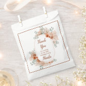 Boho Terracotta Pampas Gras Verjaardag Bedankzakje (Geknipt)