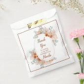 Boho Terracotta Pampas Gras Verjaardag Bedankzakje (Gezegeld)