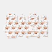 Boho Terracotta Pampas Grass Bedankdoosjes (Uitgevouwen)